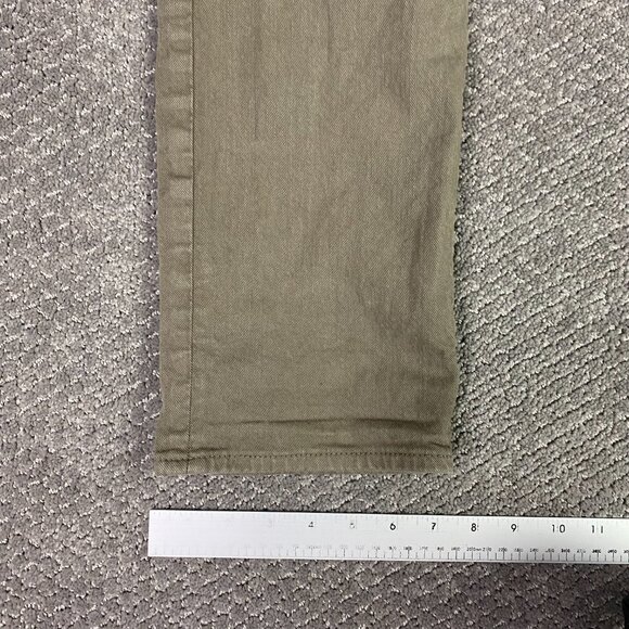 J. CREW 770 Stretch Jeans Straight Men's 32 x 32 Measures 32 x 30.5 Olive Green - Picture 12 of 14